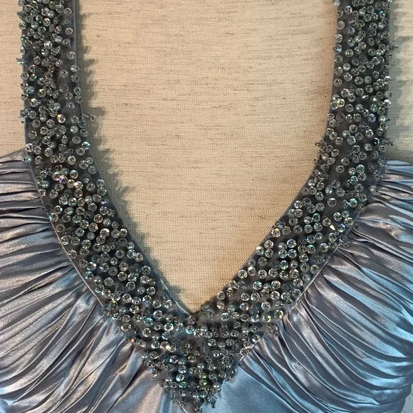 Cache Metallic Silver Halter Dress - Picture 7 of 16